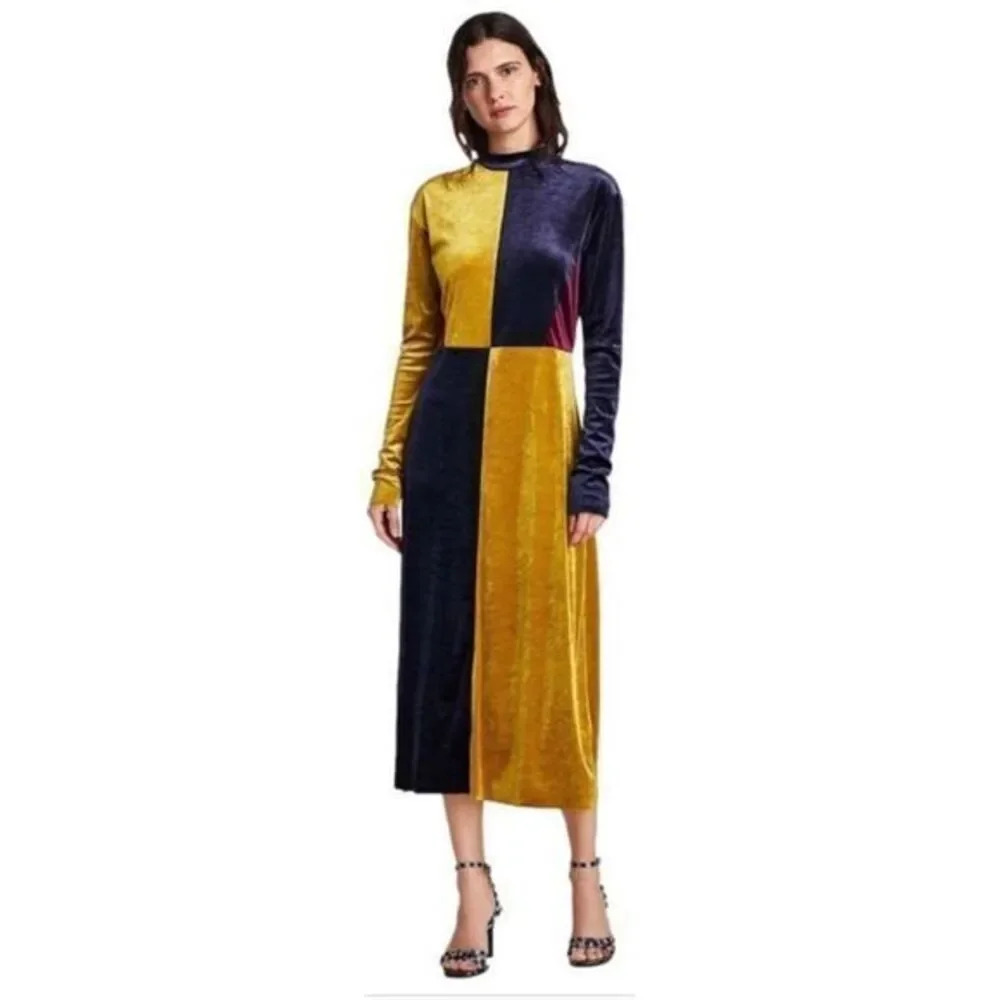 Zara velvet Mid length Cocktail dress